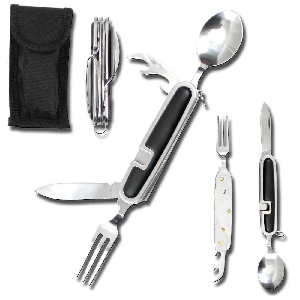 Kitchen Cutlery Stainless Steel Folding Fork Spoon Outdoor Camping Cutlery HC Kitchen Cutlery Stainless Steel Folding Fork Spoon Outdoor Camping Cutlery HC